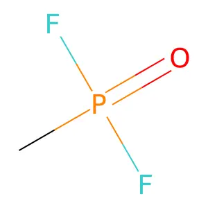 Methylphosphonic difluoride structure