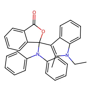 1(3H)-Isobenzofuranone, 3-(diphenylamino)-3-(1-ethyl-2-methyl-1H-indol-3-yl)- structure