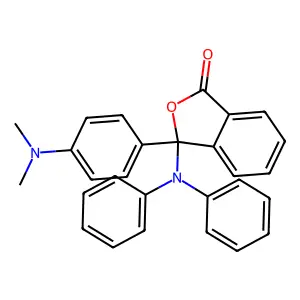 1(3H)-Isobenzofuranone, 3-[4-(dimethylamino)phenyl]-3-(diphenylamino)- structure