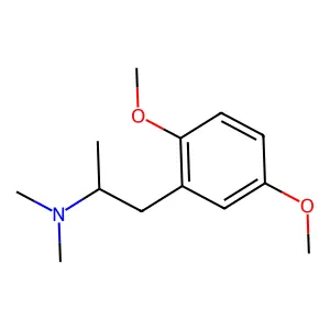 2,5-Dimethoxy-N,N,alpha-trimethylbenzeneethanamine structure