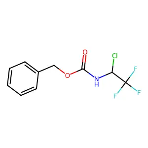 Benzyl N-(1-chloro-2,2,2-trifluoroethyl)carbamate structure