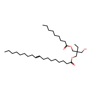 Oleic acid, pelargonic acid, trimethylolpropane ester structure