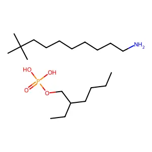 tert-Dodecanamine mono(2-ethylhexyl) phosphate structure