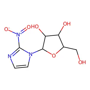 1H-Imidazole, 2-nitro-1-alpha-D-ribofuranosyl- structure