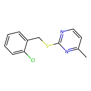 2-[(2-Chlorophenyl)methylsulfanyl]-4-methylpyrimidine structure
