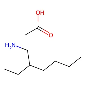 1-Hexanamine, 2-ethyl-, acetate (1:1) structure
