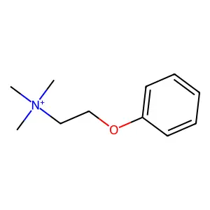 Trimethyl(2-Phenoxyethyl)Azanium structure