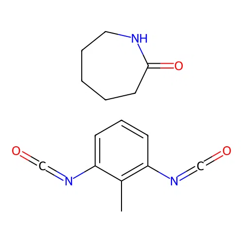3,4,5,6-Tetrahydro-2H-azepin-7-ol--1,3-diisocyanato-2-methylbenzene (1/1) structure