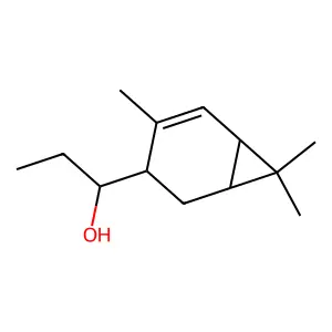 alpha-Ethyl-4,7,7-trimethylbicyclo(4.1.0)hept-4-ene-3-methanol structure