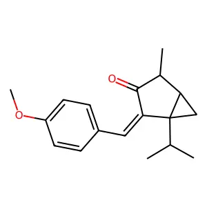 4-Methoxybenzylidene-3-thujone structure