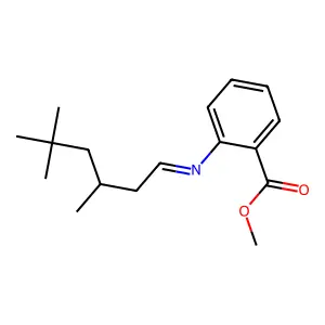 Benzoic acid, 2-((3,5,5-trimethylhexylidene)amino)-, methyl ester structure