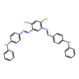 1,3-Benzenediol, 4,6-bis[2-[4-(phenylamino)phenyl]diazenyl]- structure