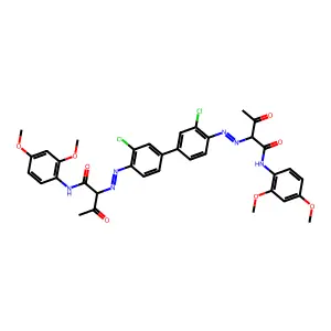 Pigment Yellow 124 structure