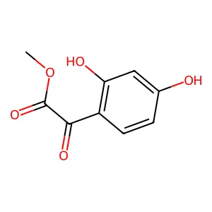 Benzeneacetic acid, 2,4-dihydroxy-alpha-oxo-, methyl ester structure