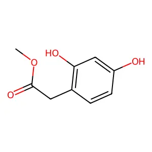 Benzeneacetic acid, 2,4-dihydroxy-, methyl ester structure