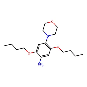 Benzenamine, 2,5-dibutoxy-4-(4-morpholinyl)- structure
