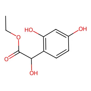 Benzeneacetic acid, alpha,2,4-trihydroxy-, ethyl ester structure