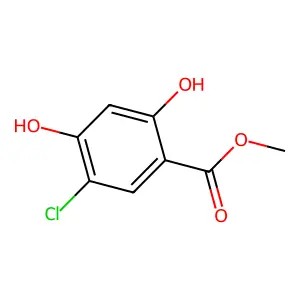 Benzoic acid, 5-chloro-2,4-dihydroxy-, methyl ester structure