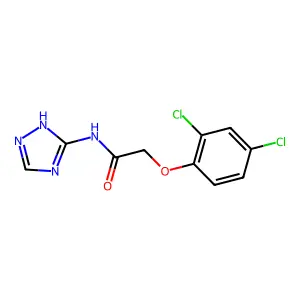 Acetamide, 2-(2,4-dichlorophenoxy)-N-(s-triazol-3-yl)- structure