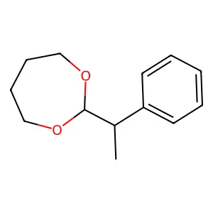 1,3-Dioxepane, 2-(1-phenylethyl)- structure