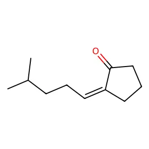 Cyclopentanone, 2-(4-methylpentylidene)- structure