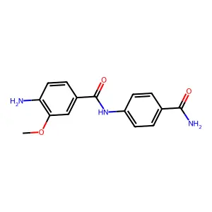 Benzamide, 4-amino-N-[4-(aminocarbonyl)phenyl]-3-methoxy- structure