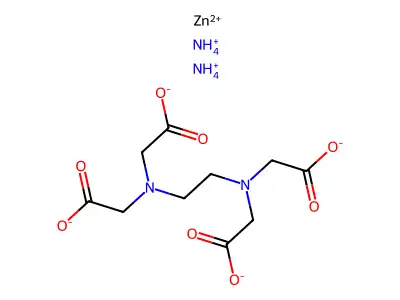 Ammonium zinc edetate structure