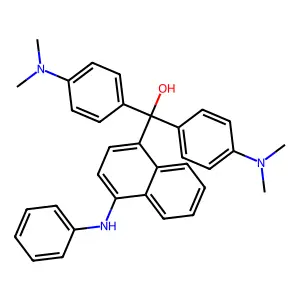 1-Naphthalenemethanol, alpha,alpha-bis(4-(dimethylamino)phenyl)-4-(phenylamino)- structure