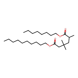 Hexanedioic acid, 2,4,4-trimethyl-, 6-decyl 1-octyl ester structure
