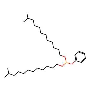 Phosphorous acid, diisotridecyl phenyl ester structure