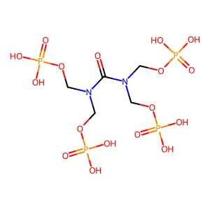 Urea, N,N,N',N'-tetrakis((phosphonooxy)methyl)- structure
