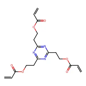 1,3,5-Triazine-2,4,6-triyltri-2,1-ethanediyl triacrylate structure