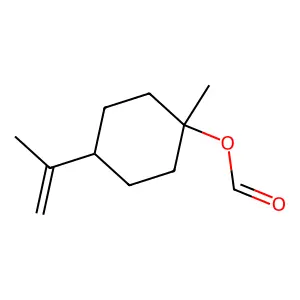 Cyclohexanol, 1-methyl-4-(1-methylethenyl)-, 1-formate structure