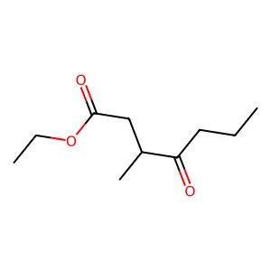Heptanoic acid, 3-methyl-4-oxo-, ethyl ester structure
