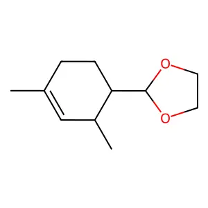 1,3-Dioxolane, 2-(2,4-dimethyl-3-cyclohexen-1-yl)- structure