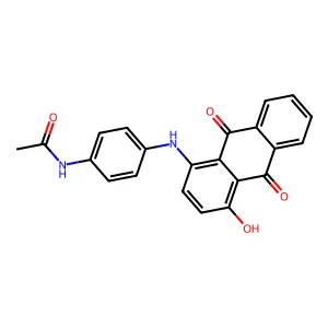 1-(p-Acetamidoanilino)-4-hydroxyanthraquinone structure