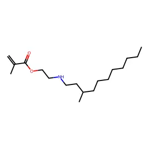 2-Propenoic acid, 2-methyl-, 2-((3-methylundecyl)amino)ethyl ester structure