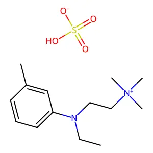 Ethanaminium, 2-(ethyl(3-methylphenyl)amino)-N,N,N-trimethyl-, sulfate (1:1) structure