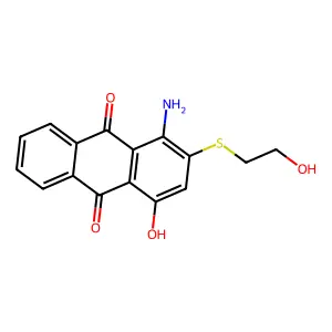9,10-Anthracenedione, 1-amino-4-hydroxy-2-((2-hydroxyethyl)thio)- structure