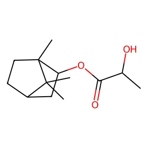 Propanoic acid, 2-hydroxy-, 1,7,7-trimethylbicyclo[2.2.1]hept-2-yl ester structure