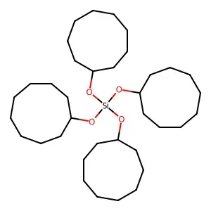 Silicic acid (H4SiO4), tetracyclononyl ester structure
