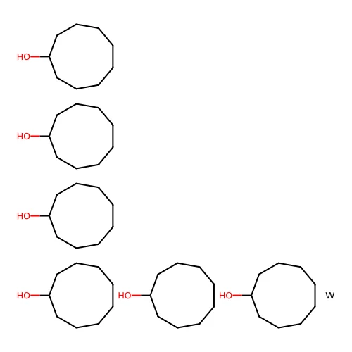 Tungsten hexa(cyclononanolate) structure