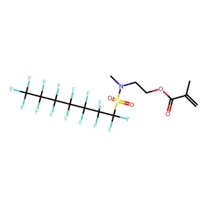 2-(Methyl((pentadecafluoroheptyl)sulphonyl)amino)ethyl methacrylate structure