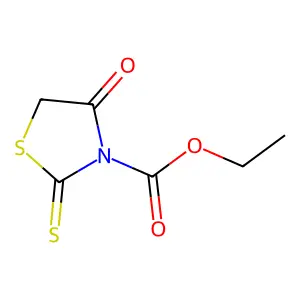 3-Thiazolidinecarboxylic acid, 4-oxo-2-thioxo-, ethyl ester structure