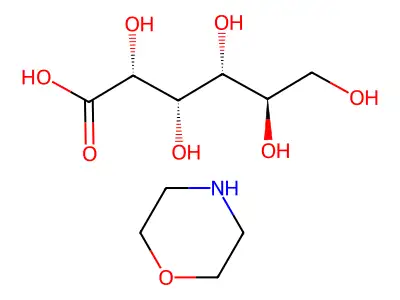 Morpholine;2,3,4,5,6-pentahydroxyhexanoic acid structure
