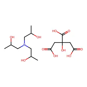 Tris(2-hydroxypropyl)ammonium citrate structure