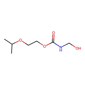 Carbamic acid, N-(hydroxymethyl)-, 2-(1-methylethoxy)ethyl ester structure