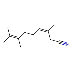 3,7-Nonadienenitrile, 3,7,8-trimethyl- structure