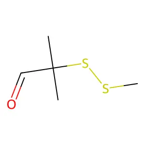 2-(Methyldithio)isobutyraldehyde structure