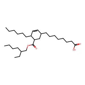 2-Cyclohexene-1-octanoic acid, 5-[[(2-ethylhexyl)oxy]carbonyl]-4-hexyl- structure